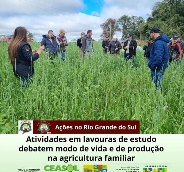 As ações do Projeto Da Terra à Mesa seguem em andamento no Rio Grande do Sul